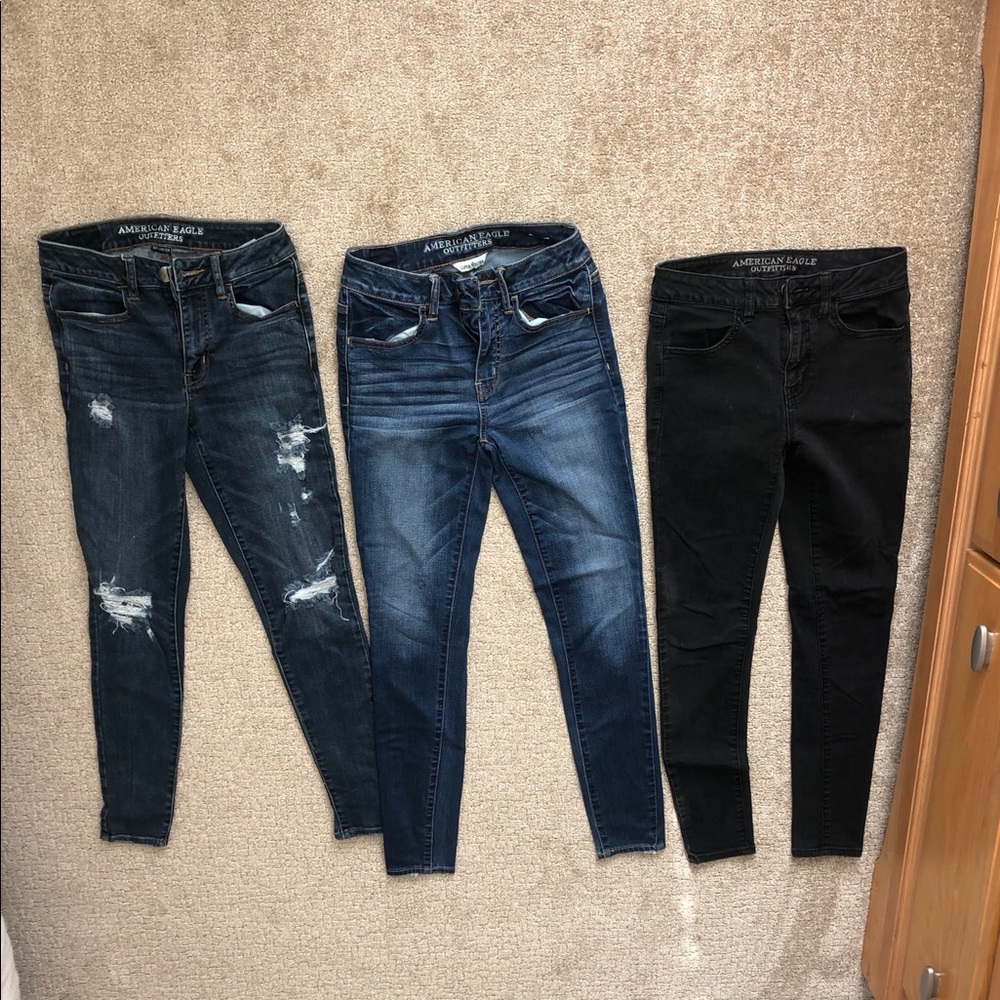 high rise AE jeggings size 2
